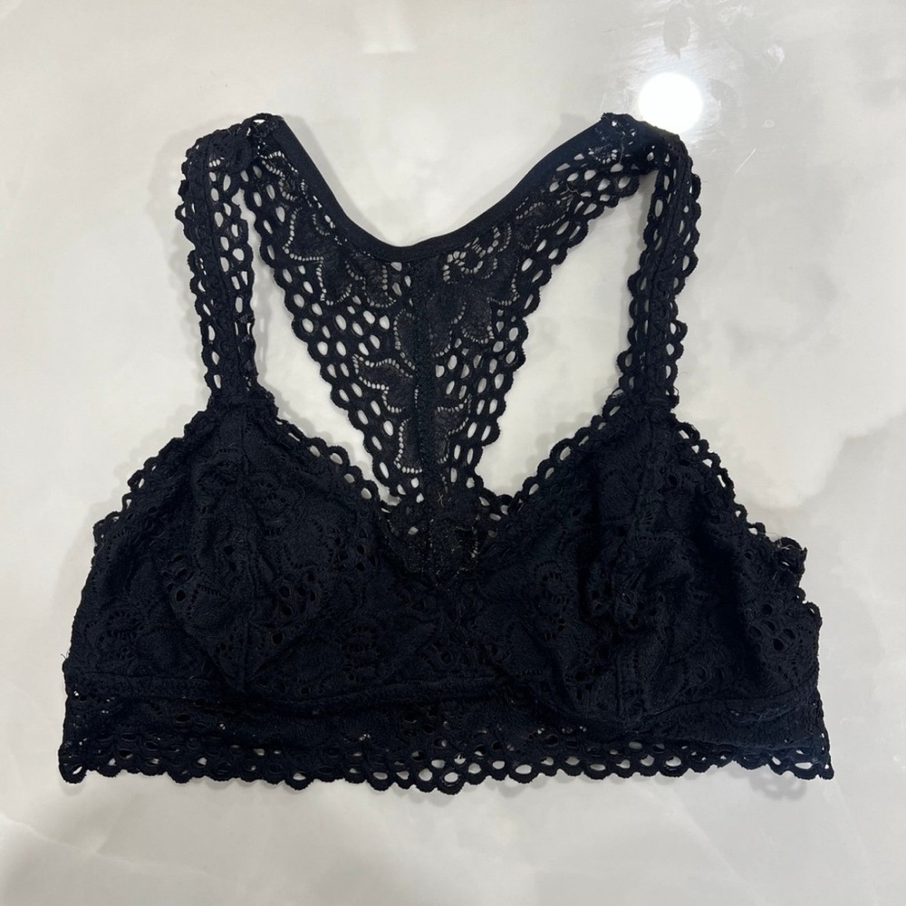 Black Racerback Lace Aerie Bralette